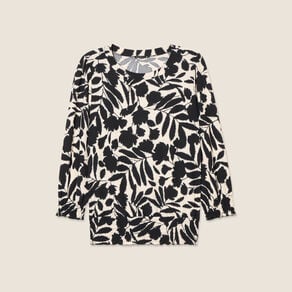 blouse manches 34 noir femme Blouse manches 3/4 noir femme