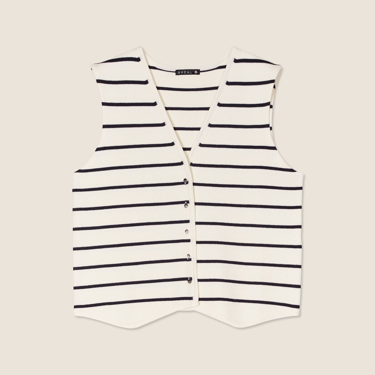 Gilet sans manches blanc femme