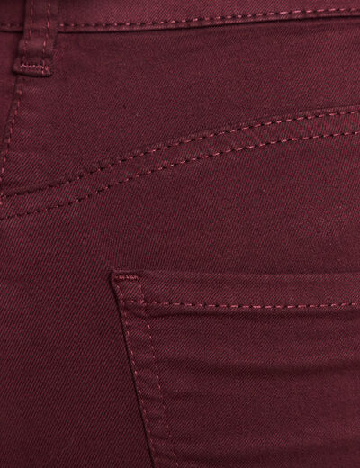Pantalon magique Le L&eacute;ger coupe ajust&eacute;e bordeaux femme