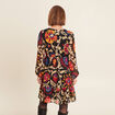 Robe &eacute;vas&eacute;e manches longues noir femme