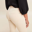 Pantalon léger taille standard 7/8ème ivoire femme