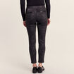 Pantalon tregging à pont noir femme