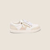 Baskets plates d&eacute;tails zipp&eacute;s blanc femme