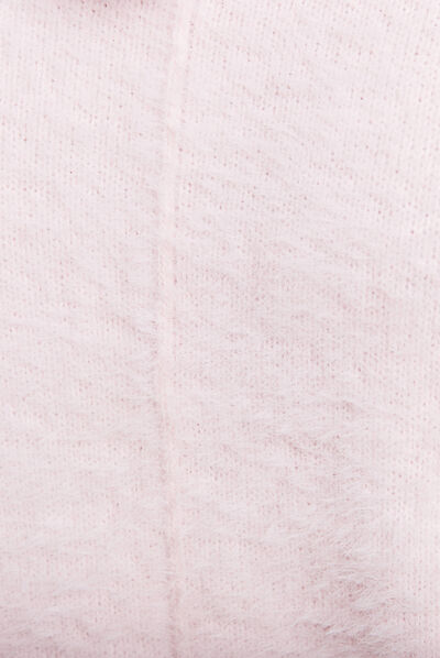 Pull manches longues rose clair femme