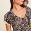 T-shirt manches courtes vert femme