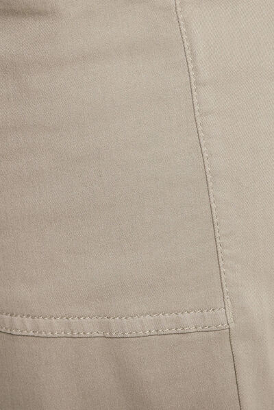 Pantalon flou à coulisse vert clair femme