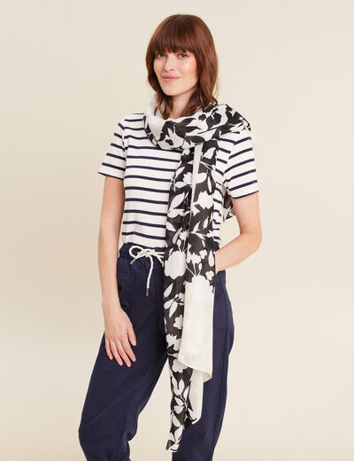 Foulard noir femme