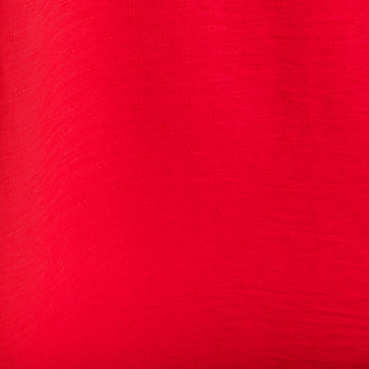 Robe évasée taille smockée rouge femme