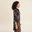 Robe droite réversible noir femme