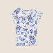 T-shirt manches courtes ecru femme