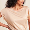 T-shirt manches courtes couleur or femme