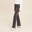 jean bootcut taille standard denim gris femme
