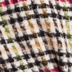 Poncho ceinturé boutonné multicolore femme