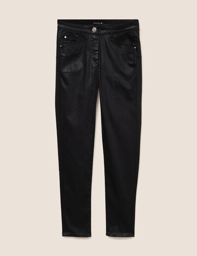 Pantalon magique Le L&eacute;ger enduit noir femme