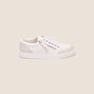 Tennis plates détails zippés blanc femme
