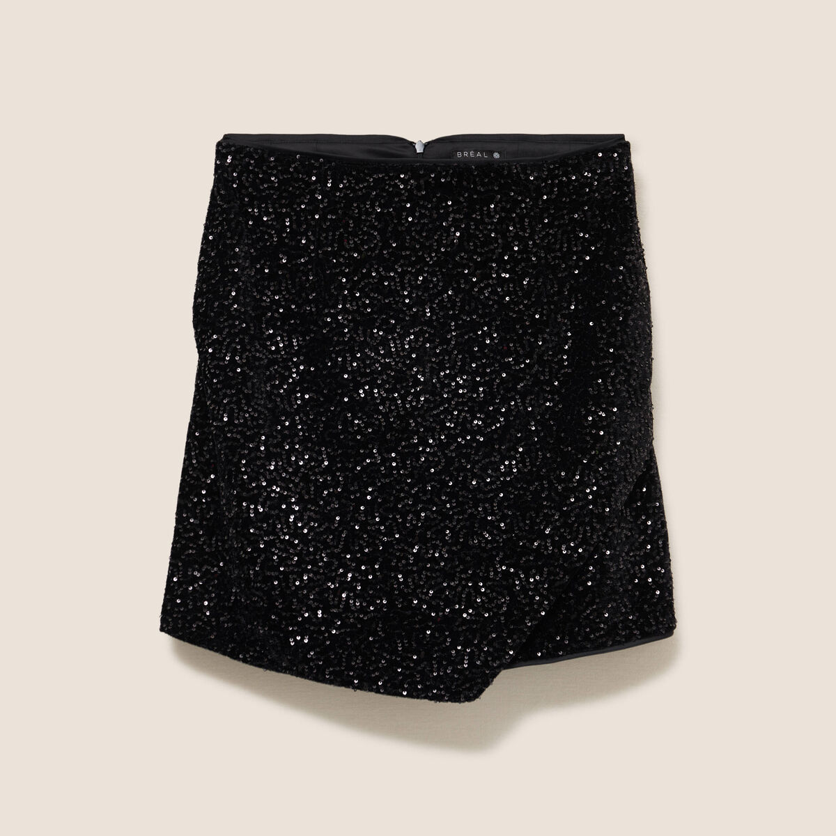 Jupe Monki A-Line Noire Pour Femme - Taille M, Courte, En Polyester