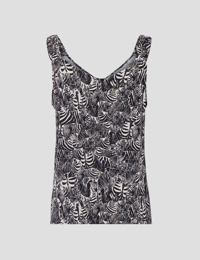 Blouse bretelles larges blanc femme
