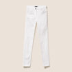 Pantalon léger taille standard long blanc femme