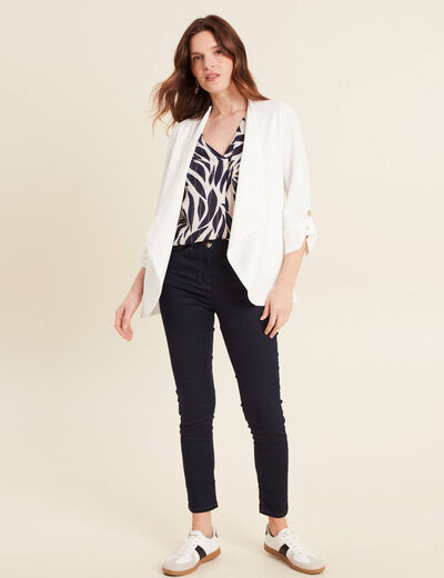Blouse sans manches bleu foncé femme