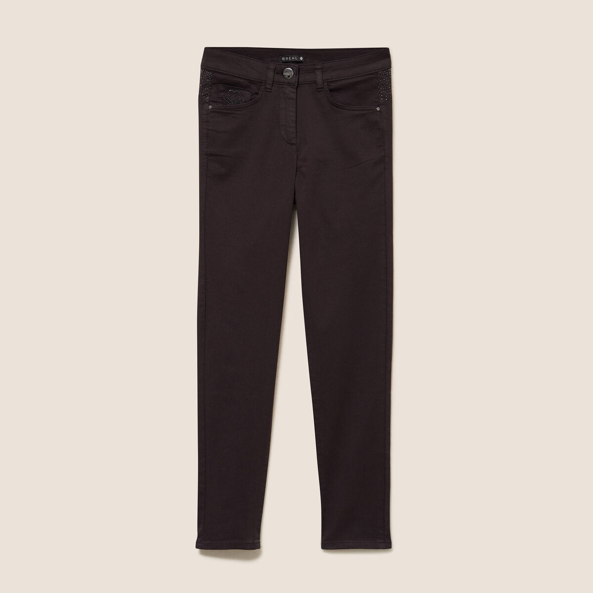 Pantalon magique Le L&eacute;ger coupe ajust&eacute;e marron fonc&eacute; femme
