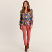 Jean magique ajusté taille standard rose femme