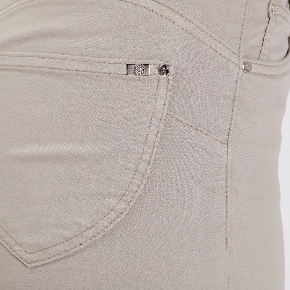 Pantalon léger taille standard 7/8ème vert clair femme