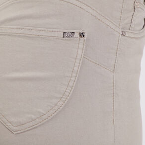 Pantalon léger taille standard 7/8ème vert clair femme