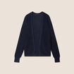 Gilet manches longues bleu marine femme