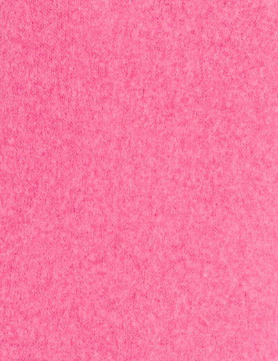 Pull col v manches longues rose fushia femme