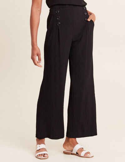 Pantalon flou noir femme