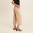 Pantalon large 7/8ème ceinturé sable femme