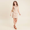 Robe droite réversible taupe femme