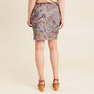 Jupe droite r&eacute;versible 2 poches taupe femme