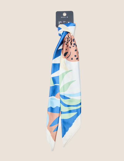 Foulard imprimé multicolore femme