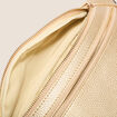 Sac banane zippé couleur or femme