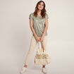 T-shirt manches courtes vert clair femme