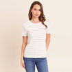 T-shirt manches courtes blanc femme