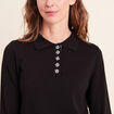 Polo noir femme