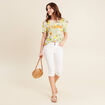 T-shirt manches courtes jaune citron femme