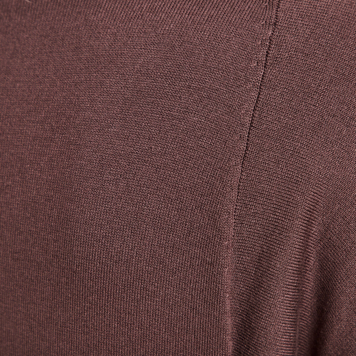 Pull manches longues marron femme