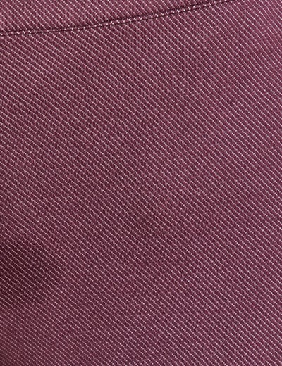 Jean large 7/8&egrave;me bordeaux femme