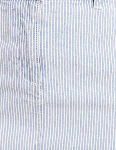 Jupe taille haute bleu femme