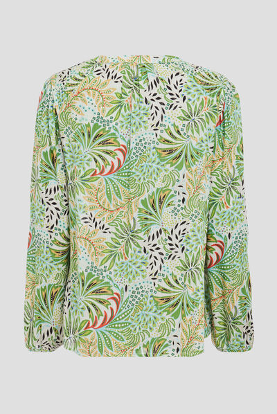 Blouse manches longues blanc femme