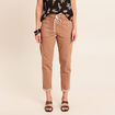 Pantalon coupe mom 7/8&egrave;me taupe femme