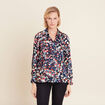 Chemise manches longues noir femme