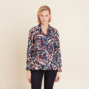 Chemise manches longues noir femme