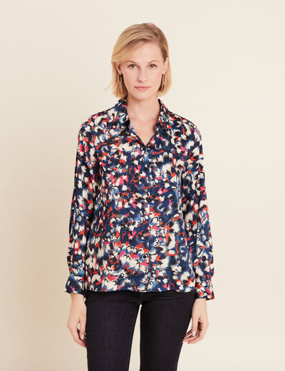 Chemise manches longues noir femme
