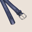 Ceinture fine bleu marine femme