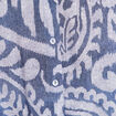 Chemise manches longues fluide bleu femme
