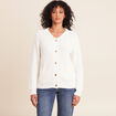 Bomber manches longues ecru femme